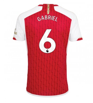 Arsenal Gabriel Magalhaes #6 Primera Equipación 2023-24 Manga Corta